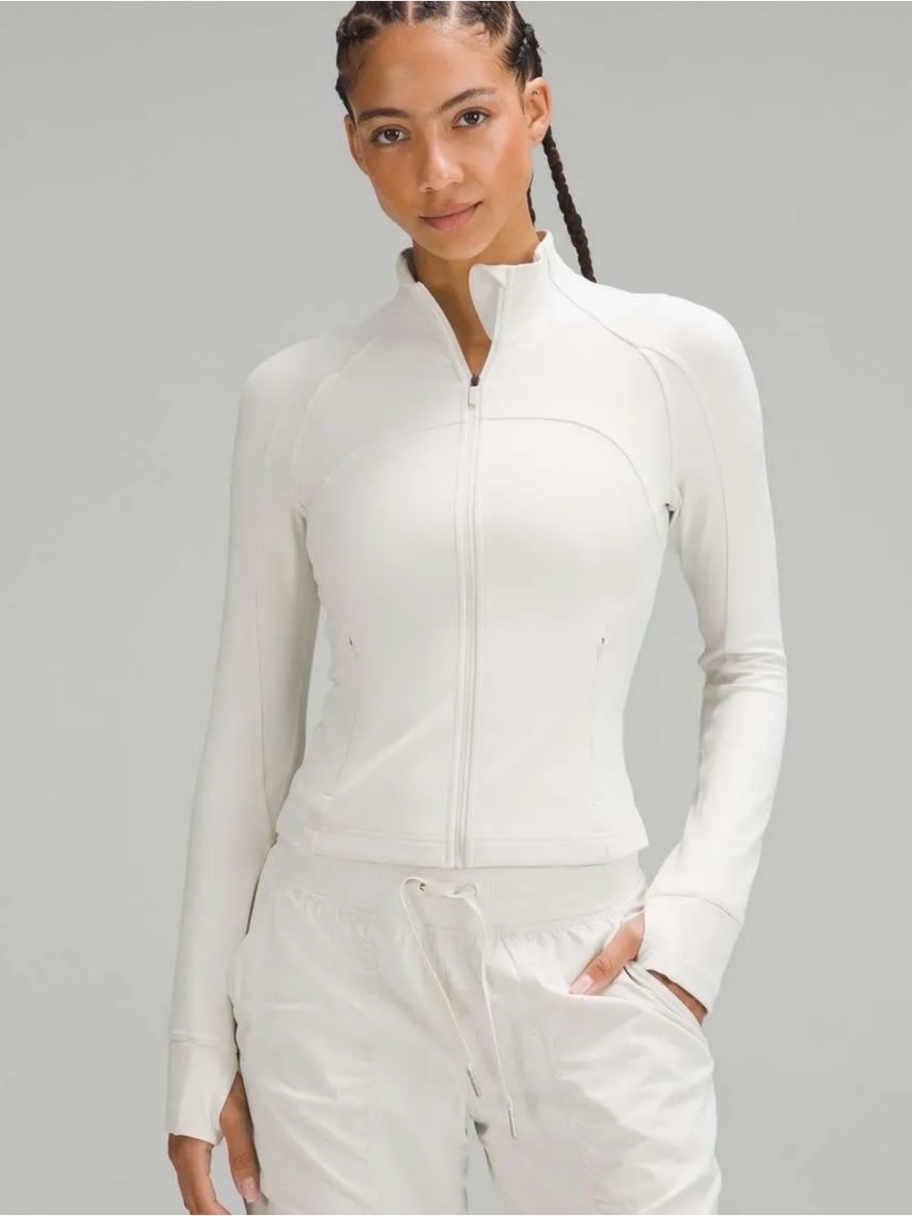 Lululemon Cropped Define Jacket Bone Sz 14